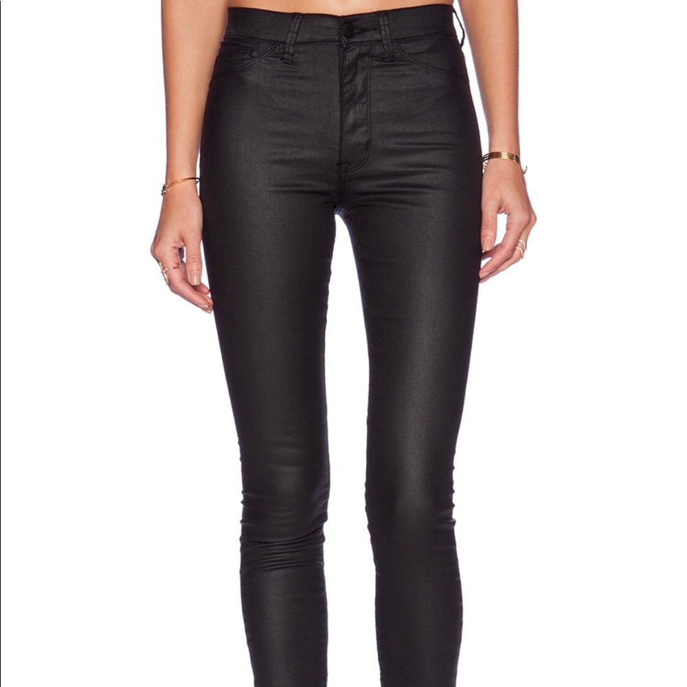 Revolve RES Black Coated Denim